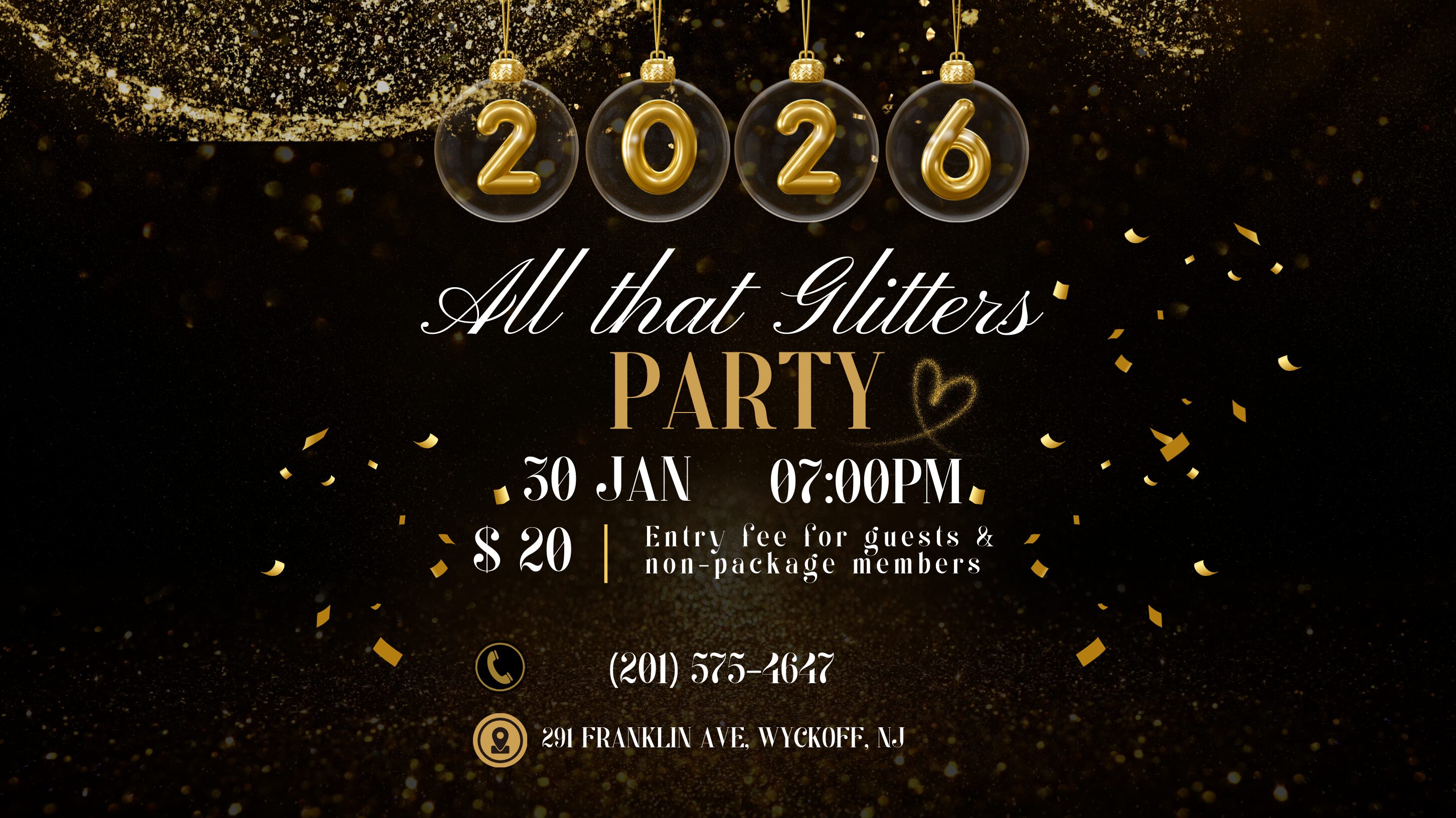 Copy of Black and Gold Modern New Year's Eve Party Instagram Post (Website)